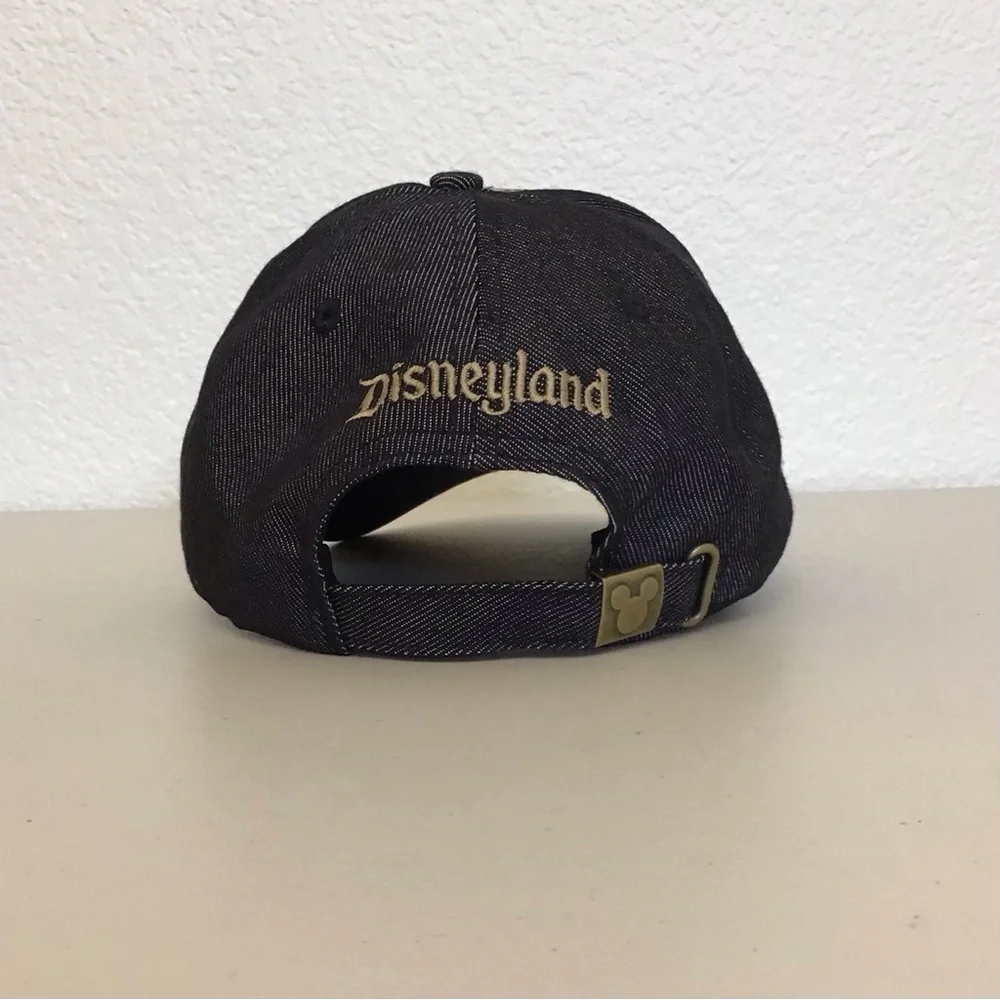 Disneyland Mickey Mouse Baseball Cap Steamboat Willy Women’s Black and Tan - Picture 3 of 8